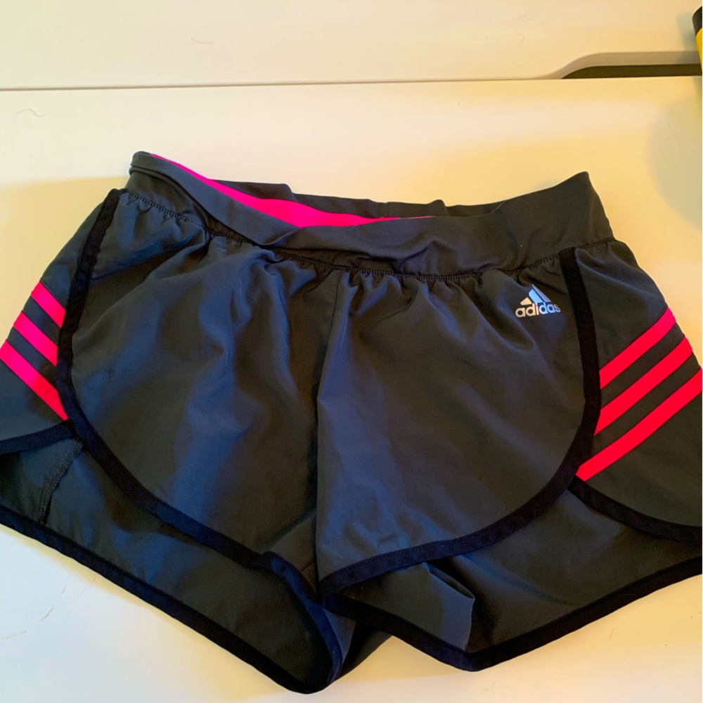 Adidas Grey/Pink Climalite Shorts Size S